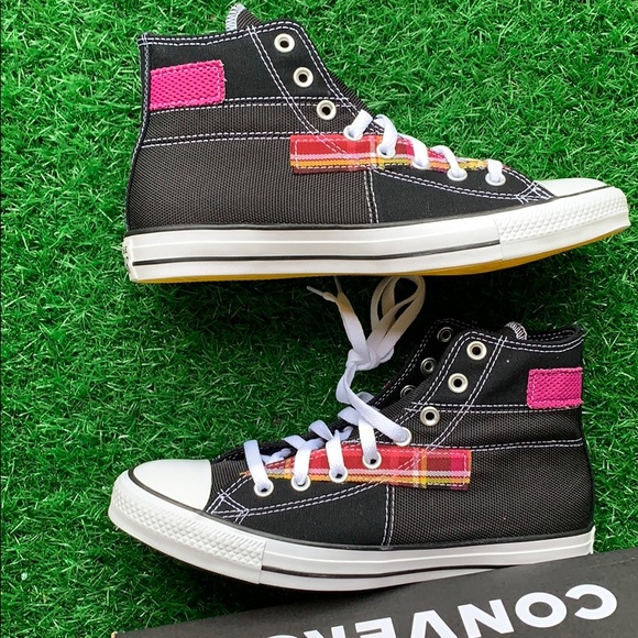 CONVERSE CTAS HI BLACK/WHITE/CACTUS MEN’S - Picture 13 of 16